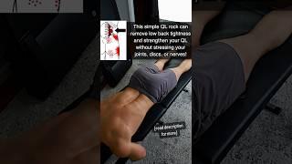 Easy Way to Eliminate Low Back Tightness