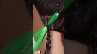 EASY braiding hack for beginners  how to add extensions #braids #braidtutorial #indybindy