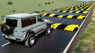 Cars vs INSANE 100 Speed Bump Challenge in BeamNG Drive Cars Cant Survive This