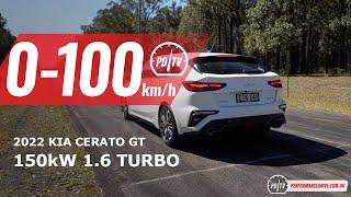 2022 Kia Cerato GT hatch 0-100kmh & engine sound