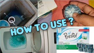 How to Use Flush Tablets  Amazon Presto Flush Tabs  Flush Toilet Cleaner Tabs