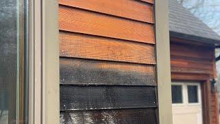 HOW TO Clean Red Cedar Clapboard Siding