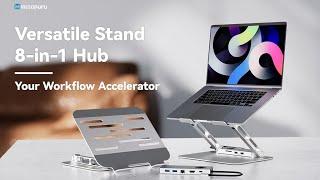 Now on Kickstarter Minisopuru 2-In-1 Laptop Stand With USB-C Hub Workstation