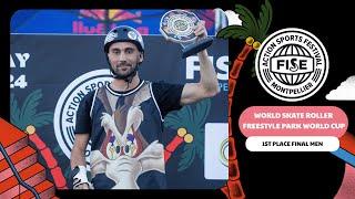 Julien Cudot - 1st Place World Skate Roller Freestyle Park World Cup 2024 #FISEMontpellier 2024