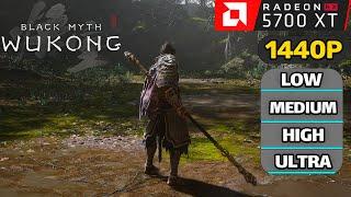 Black Myth Wukong RX 5700 XT  i3 12100F  1440p