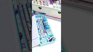 Filling my pencil box with frozen stationery ️ #cute #asmr #stationery #shorts #youtubeshorts