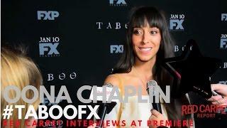 Oona Chaplin interviewed at FX Networks Taboo Premiere Red Carpet #TabooFX