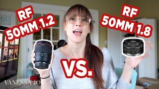 Canon RF 50mm 1.8 Vs 1.2 Can YOU Tell the DIFFERENCE? Comparison and Review