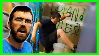 Leland Destroys Uncle Jays Bathroom Uncle Jays Vlog