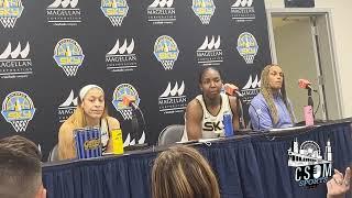 Chicago Sky Postgame Chennedy Carter & Elizabeth Williams 52824