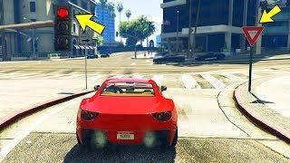 Соблюдаю ПДД в GTA 5.. вот что получилось