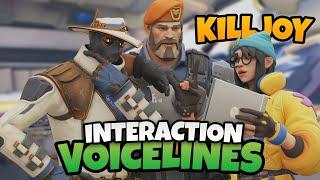 Valorant - Killjoy Interaction Voice lines With Other Agents