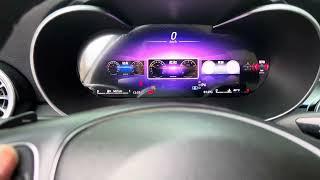 12.3 inch Mercedes Benz W205 digital instrument cluster cockpit LCD dashboard speed monitor