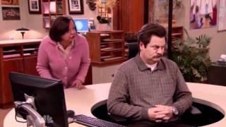 Parks and Recreation - Ron Swanson and the Swivel Chair