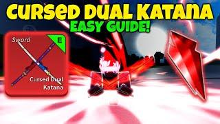 How To Get Cursed Dual Katana  Puzzle  *EASY GUIDE* In Blox Fruits