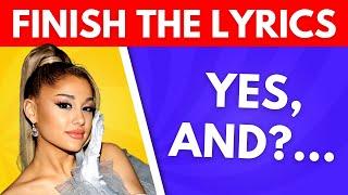 Finish the Lyrics Challenge 2024   Guess the Song Quiz  Music Quiz