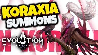 Astral Summons for Koraxia Shards in Eternal Evolution