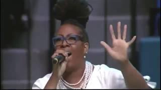 Alicia leads Jehovah Sabaoth God of Angel Armies by Donald Lawrence at 2019 HUMC