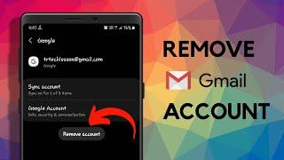 How To Remove Gmail Account From Android Phone  How To Sign Out From Gmail In Android Mobile