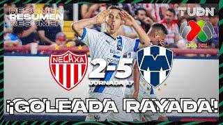 Resumen y goles  Necaxa 2-5 Monterrey  CL2024 - Liga Mx J17  TUDN