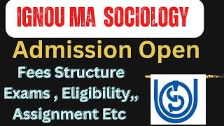 IGNOU MA Sociology Admission opens 2023 Course Details IGNOU INFO