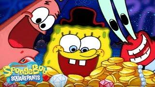 SpongeBobs BIGGEST Treasure Hunts Ever ‍️  40 Minute Compilation  SpongeBob
