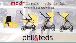 Phil & Teds MOD Pushchair & Carrycot Store Demo - Direct2Mum