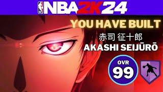 BEST DRIBBLING BUILD??  NBA 2K24 AKASHI SEIJURO BUILD  KUROKO NO BASKET 2K24