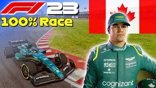 F1 23 - 100% Race Canada w Stroll  #CanadianGP 