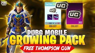 NEW GROWING PACK EVENT PUBG MOBILE  FREE THOMPSON SKIN  PUBGM