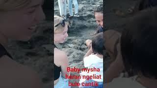 baby mysha Heran Ngeliat Bule cantik#shorts #cantik #mysha#fyp #bali