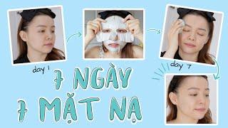 7 Ngày Skincare Chỉ Với Mặt Nạ Giấy Và Sự Thay Đổi Bất Ngờ‍️ TrinhPham