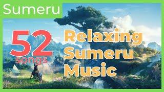 Relaxing Sumeru OST 1.5 hours 52 songs  Relaxing Genshin Impact OST 原神  bgm study sleep music