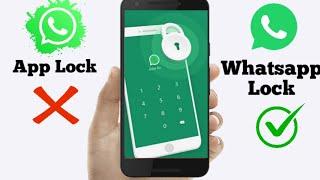 How to Lock WhatsApp without Installing Any App 2022  Lock WhatsApp without Any Lock App