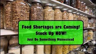 Food Shortages are Coming Stock Up NOW #foodshortage #vacuumseal #foodstorage