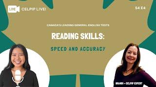 CELPIP Live - Reading Skills Speed and Accuracy - S4 E4