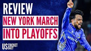 Khan Pollard & Pooran STAR With Bat And Ball As MI New York Qualify For Playoffs