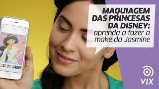 Maquiagem das princesas da Disney aprenda a fazer a make da Jasmine  dicas de maquiagem  VIX