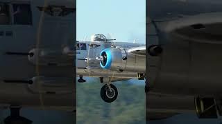 B-25 Maid in the Shade Low Takeoff #aviationphotography #shorts #aviation #ww2 #warbirds