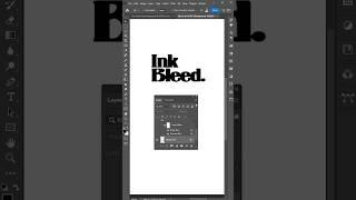 How to Create Ink Bleed Text Effect in Photoshop #shorts #texteffect #photoshoptexteffect