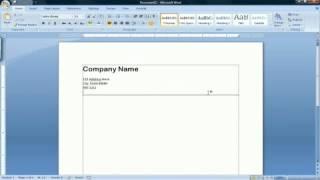 Cara Membuat Kop Surat di Microsoft Word 2007