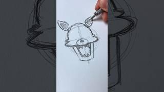 Drawing ASMR Foxy FNAF #shorts