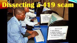 Dissecting a 419 scam