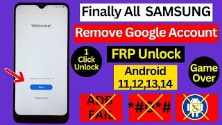 Finally New Method 2024  Samsung Frp Bypass Android 121314 Without PC Google Account Remove *#0*#