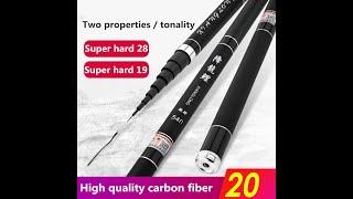 VBONI High quality super Light hard carbon fiber telescopic fishing rod