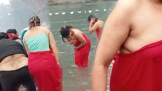 public holy bath in devghat  latest holy bath 2079  salinadi holy bath 2023   rural life story