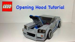 Lego Gtr R34 Opening hood tutorial  Speed Champions