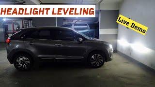 What Is Headlight Leveling And How To Use It? Ft. Baleno