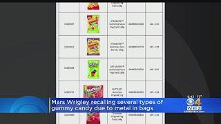 Varieties of Starburst Skittles and Life Savers gummies recalled