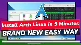 How To Install Arch Linux in 5 Minutes  BRAND NEW EASY Arch Linux Installation Guide 2023